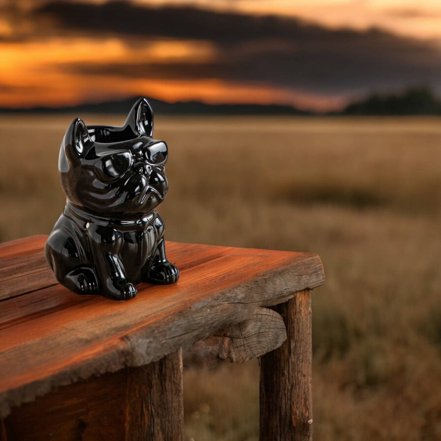 Originaler Duftbrenner Boubou der Bulldogge aus Keramik