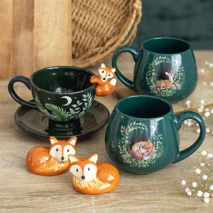 Salz- & Pfefferstreuer „Fuchs“ – Niedliches Keramik-Set im Wald-Design