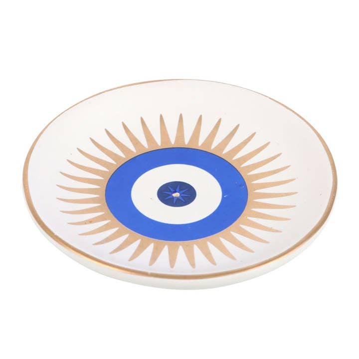 Räucherstäbchenhalter „Allsehendes Auge“ – Keramik mit spirituellem Design