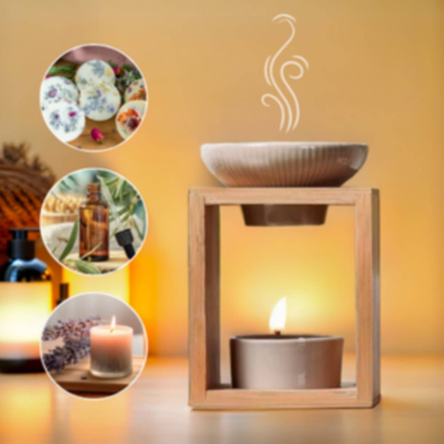 Yona Duftlampe für Duftwachsschmelzen