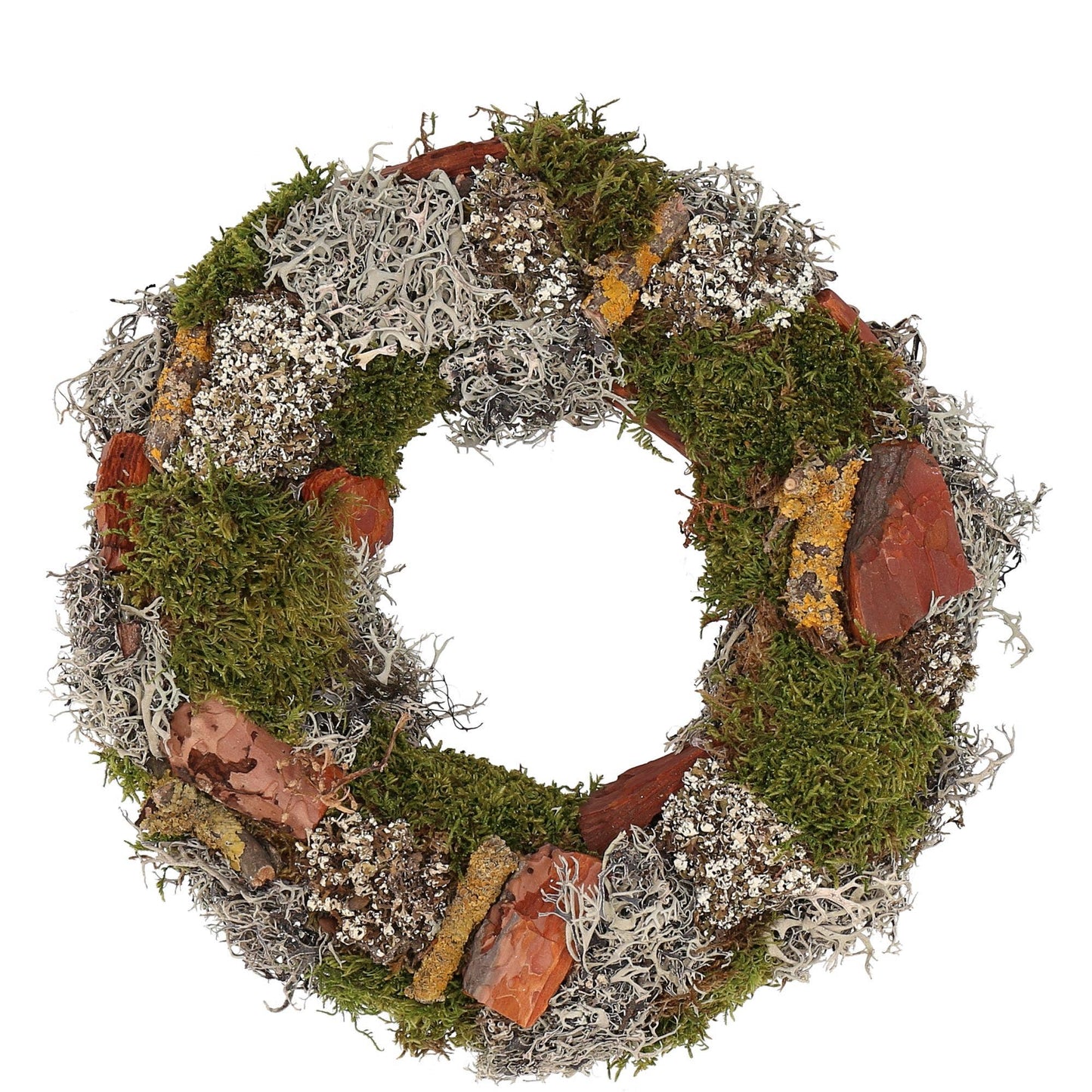 Natur Kranz Moos Rinde-Mix D30cm, Natur