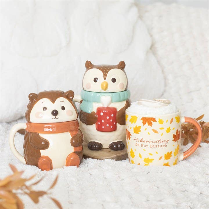 Herbst-Winterschlaf-Set mit Tasse, Socken und Schlafmaske