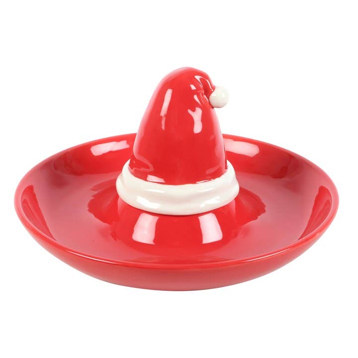 Weihnachtsmann‑Mütze Chips‑ und Dip‑Servierschale