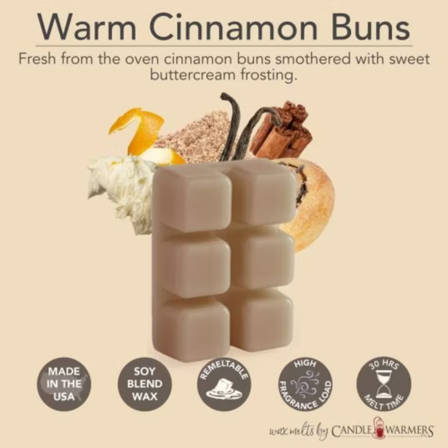 CANDLE WARMERS® Classic Duftwachs WARM CINNAMON BUNS 70g