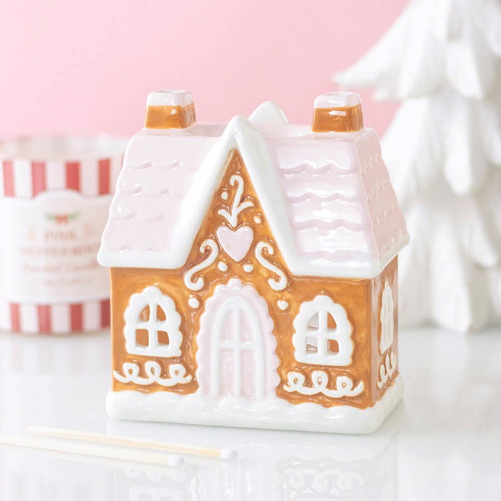 Lebkuchenhaus Weihnachts-Ölbrenner und Wachswärmer