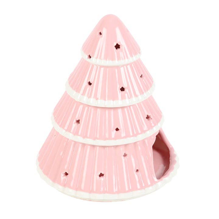 Rosa Weihnachtsbaum-Duftlampe