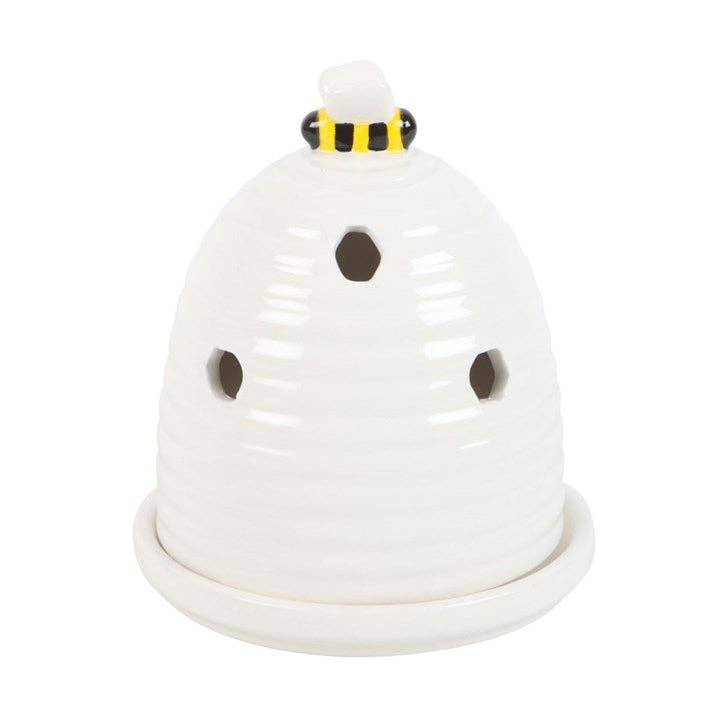 Räucherkegelhalter „Bienenstock“ – Keramik mit liebevollem Bienendesign