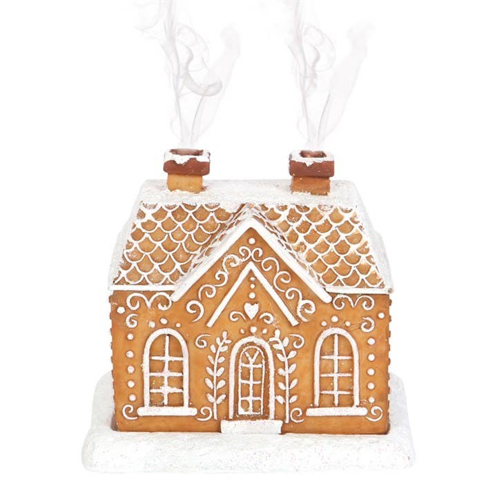 Räucherkegelhalter „Lebkuchenhaus“ – Festliche Weihnachtsdekoration mit Raucheffekt