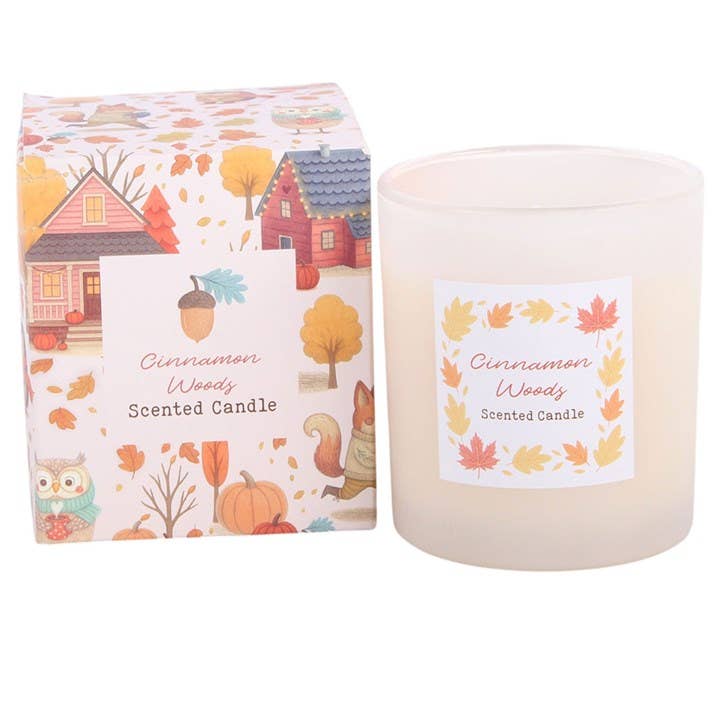 Duftkerze im Glas „Zimt & Holz“ – Warme Herbstmomente