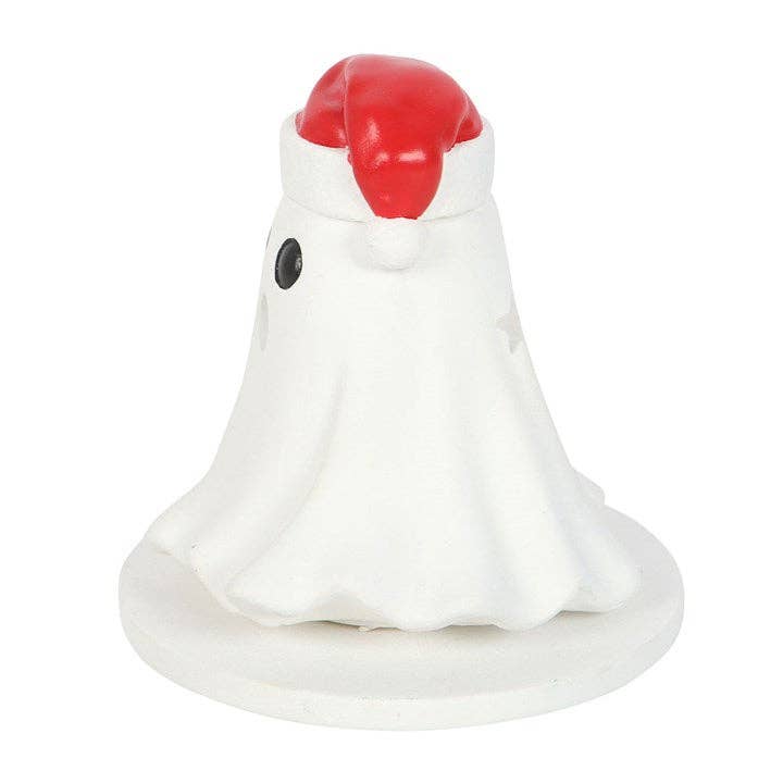 Räucherkegelhalter „Weihnachtsgeist“ – Merry Creepmas mit Weihnachtsmütze