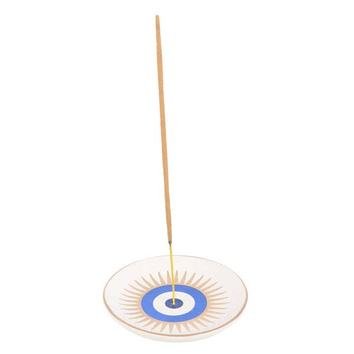 Räucherstäbchenhalter „Allsehendes Auge“ – Keramik mit spirituellem Design