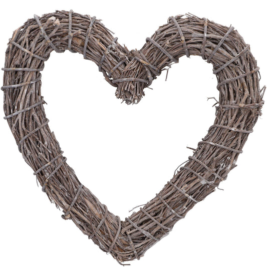 Natur Herz Jakar, L33cm, B25cm, H7cm, grau