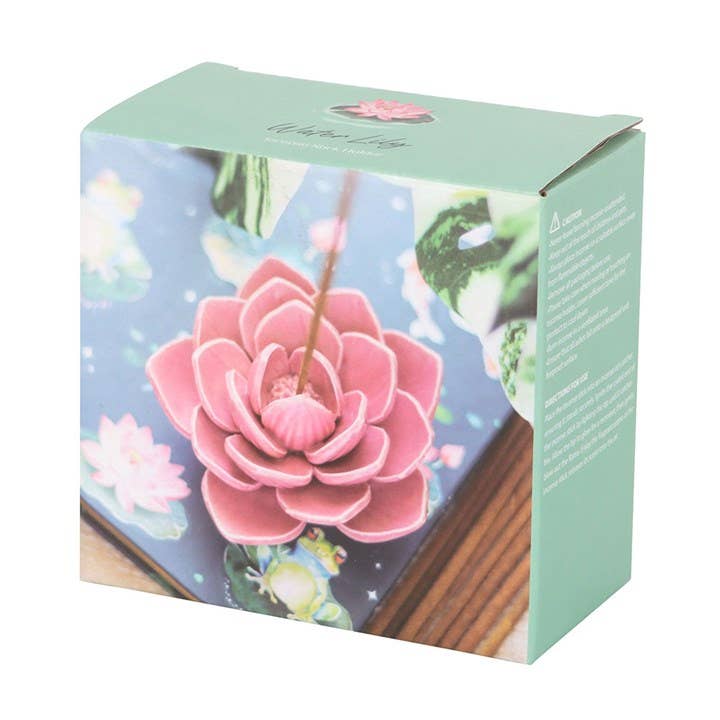 Räucherstäbchenhalter „Rosa Seerose“ – Elegante Keramik für entspannte Wohlfühlmomente