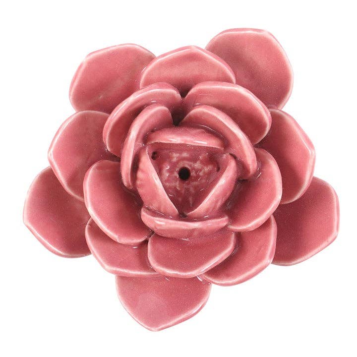 Räucherstäbchenhalter „Rosa Seerose“ – Elegante Keramik für entspannte Wohlfühlmomente