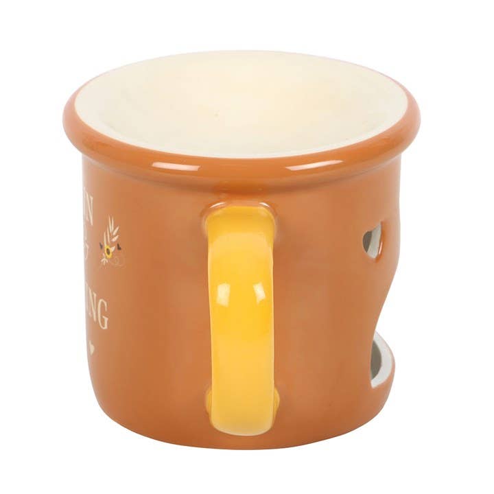 Keramischer Öl- und Wachsverdampfer in Tassenform „Pumpkin Spice & Everything Nice“ für den Herbst