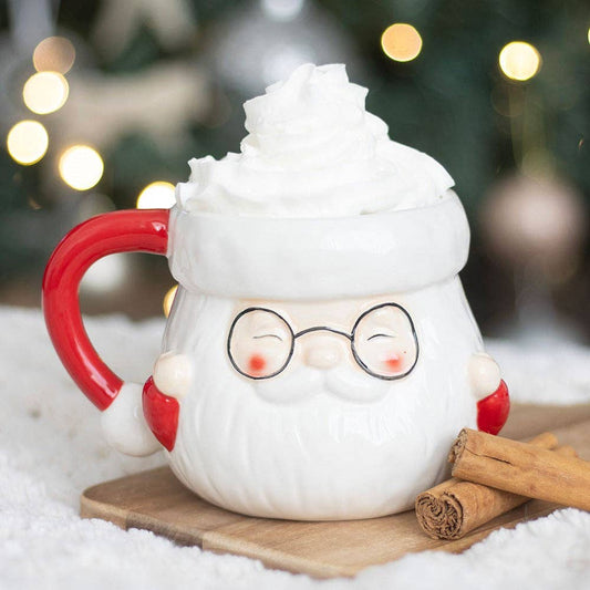 Weihnachtstasse in Form von Weihnachtsmann