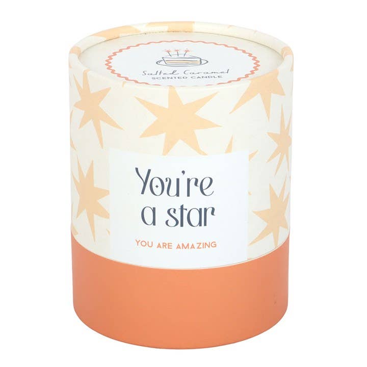 Duftkerze im Glas „You're a Star“ – Salted Caramel