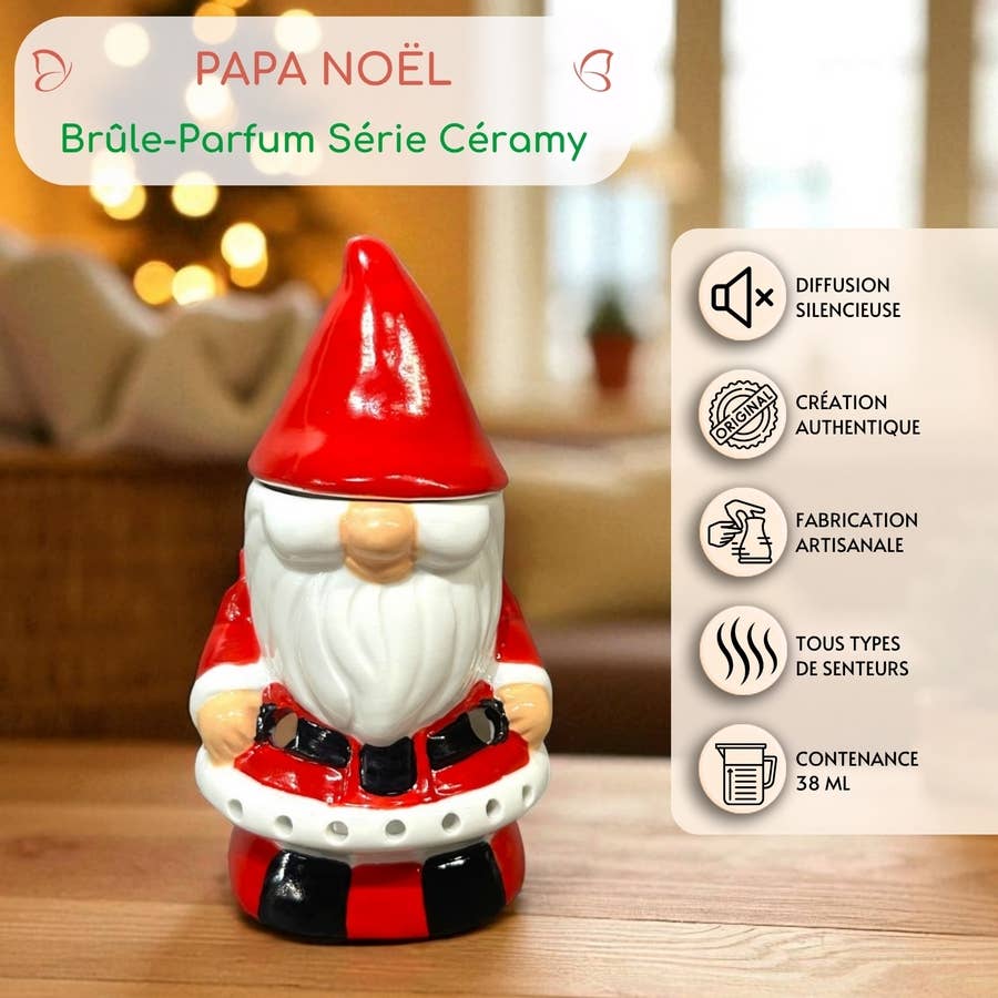 Weihnachtsmann-Duftlampe – Diffusor für Duftöle & Duftwachs