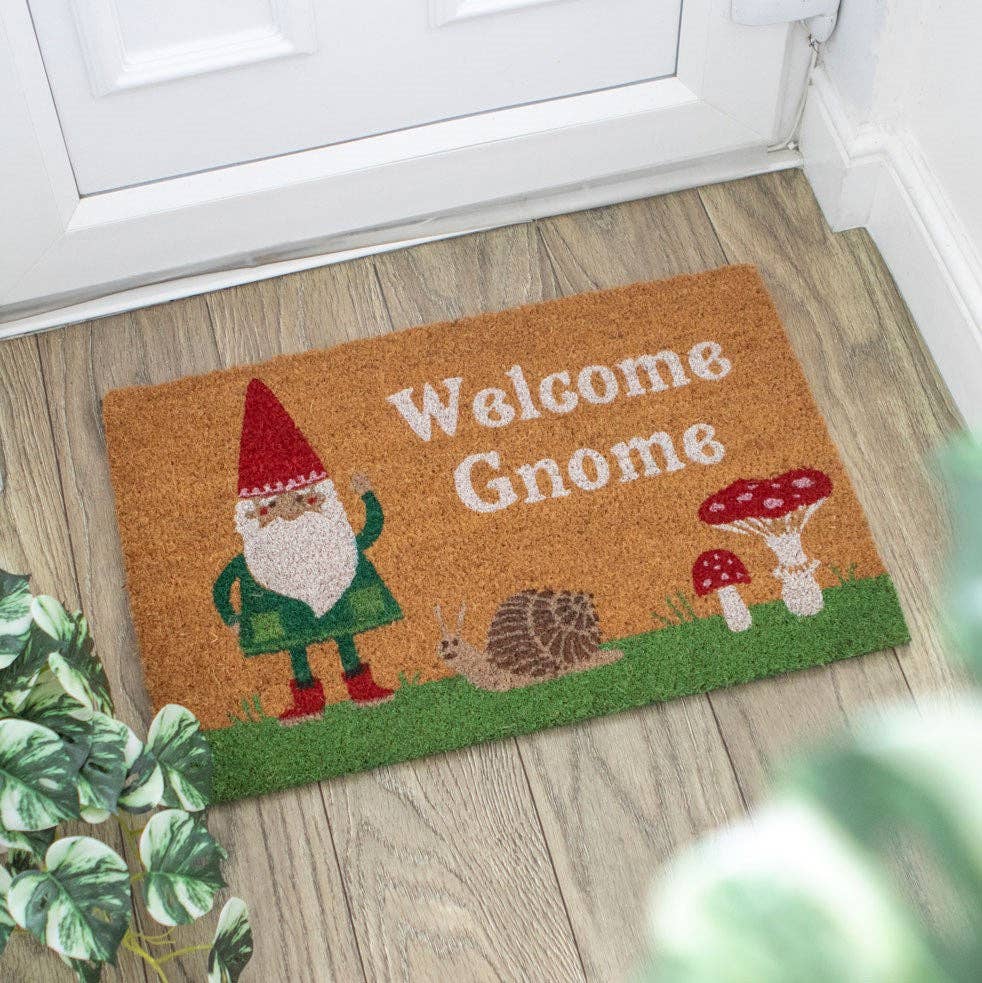 Natural Welcome Gnome Fußmatte