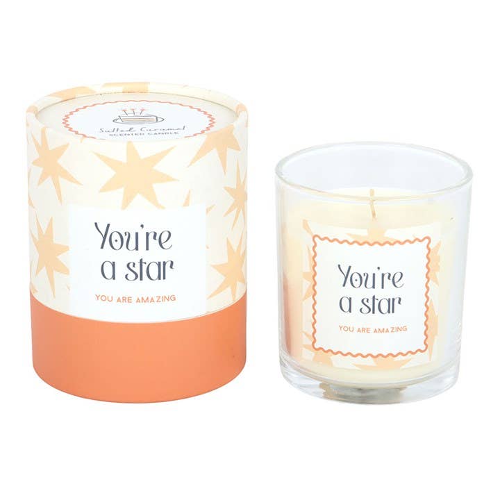 Duftkerze im Glas „You're a Star“ – Salted Caramel