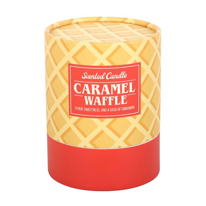 Duftkerze im Glas „Caramel Waffle“ – Süße Genussmomente für Ihr Zuhause