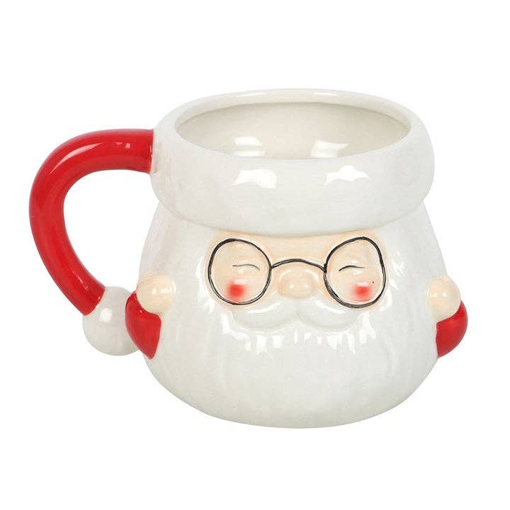 Weihnachtstasse in Form von Weihnachtsmann