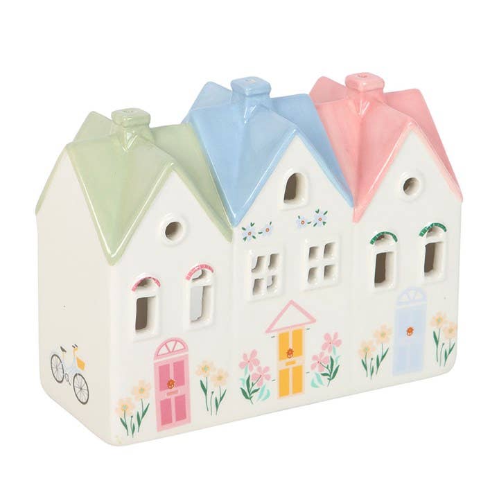Hausförmiger Teelicht- & Räucherkegelhalter – „Home Sweet Home“