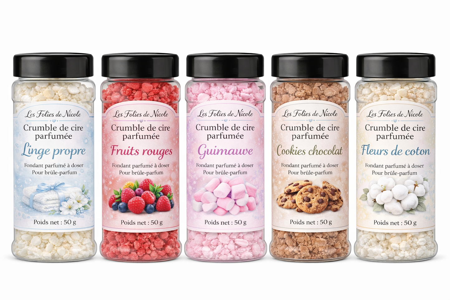 Duftwachs-Crumble „Saubere Wäsche“ – 50 g