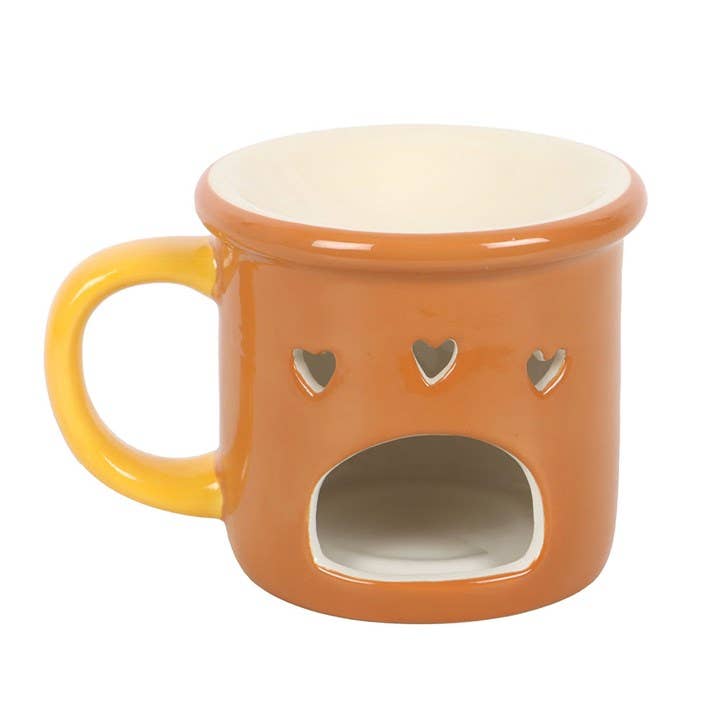 Keramischer Öl- und Wachsverdampfer in Tassenform „Pumpkin Spice & Everything Nice“ für den Herbst
