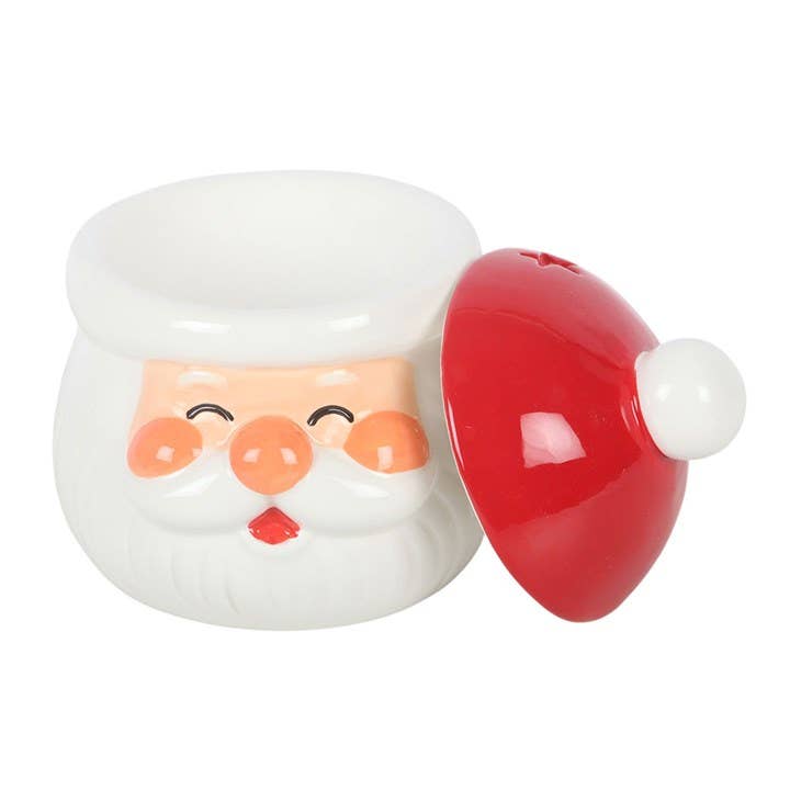 Fröhlicher Weihnachtsmann Ölbrenner und Wachswärmer