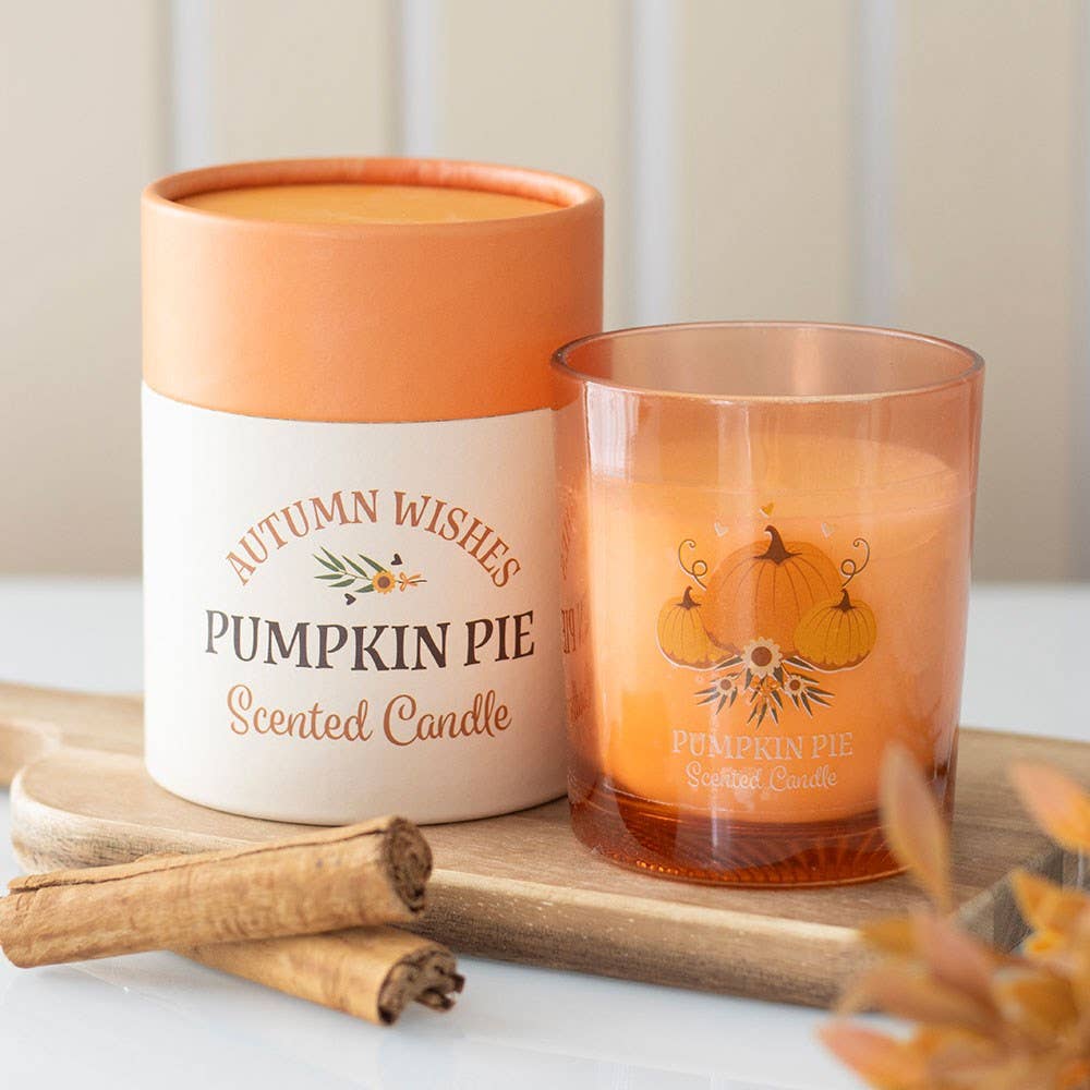 Duftkerze im Glas „Pumpkin Pie“ – Gemütlicher Herbstduft
