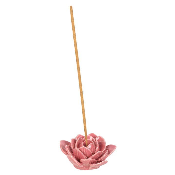 Räucherstäbchenhalter „Rosa Seerose“ – Elegante Keramik für entspannte Wohlfühlmomente