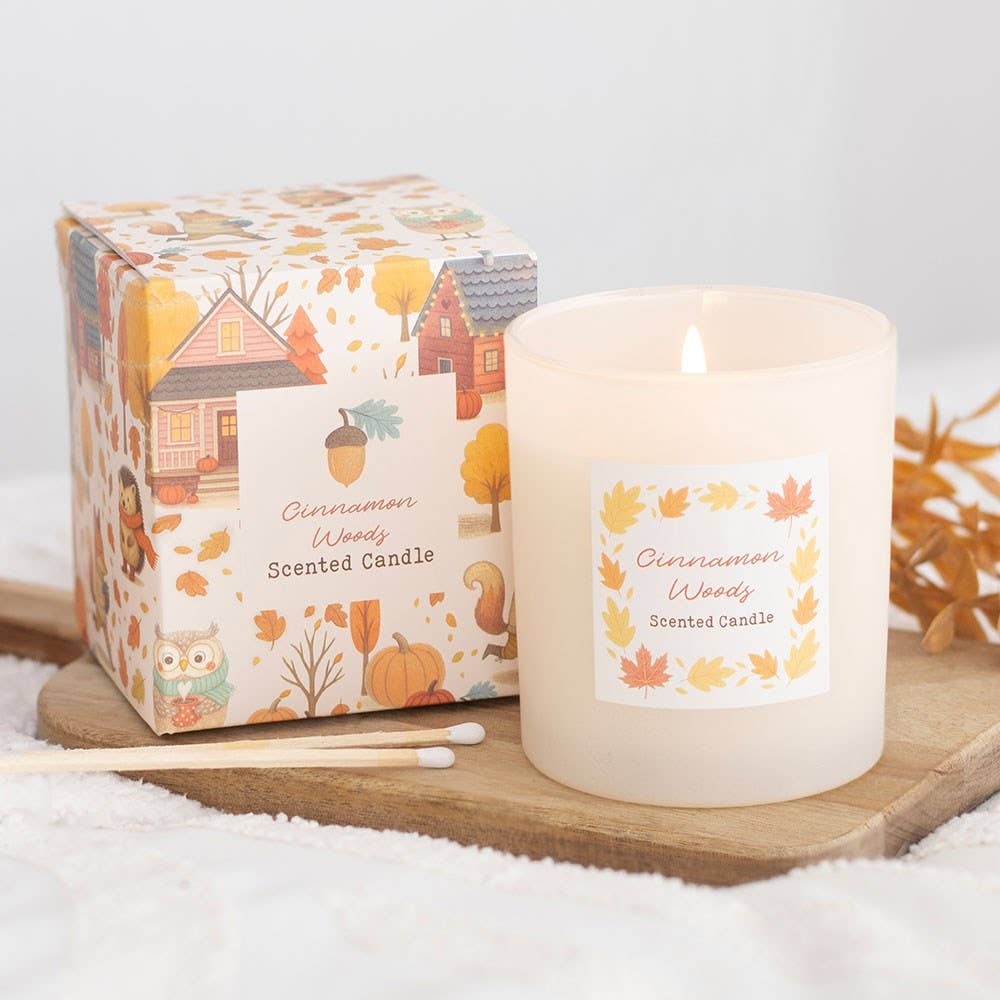 Duftkerze im Glas „Zimt & Holz“ – Warme Herbstmomente