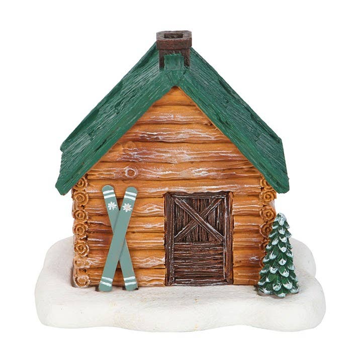 Räucherkegelhalter „Skihütte“ – Winterliche Dekoration mit Raucheffekt