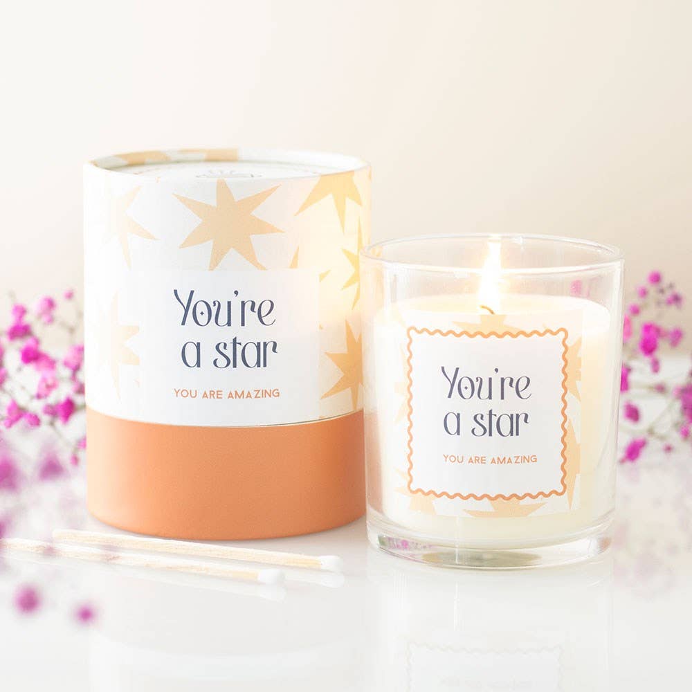 Duftkerze im Glas „You're a Star“ – Salted Caramel