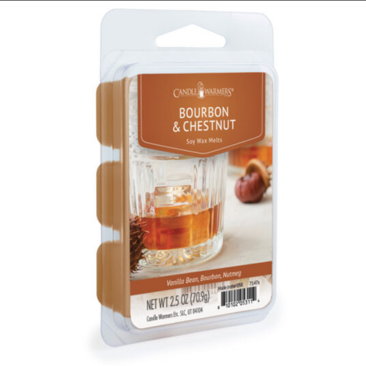 CANDLE WARMERS® Classic Duftwachs BOURBON & CHESTNUT 70g