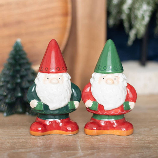 Salz- & Pfefferstreuer „Gnome“ – Niedliches Zwergen-Set aus Keramik