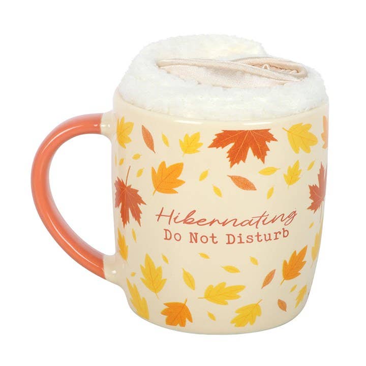 Herbst-Winterschlaf-Set mit Tasse, Socken und Schlafmaske